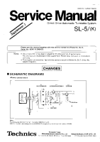 Technics - SL-5-Supp - Service manual 